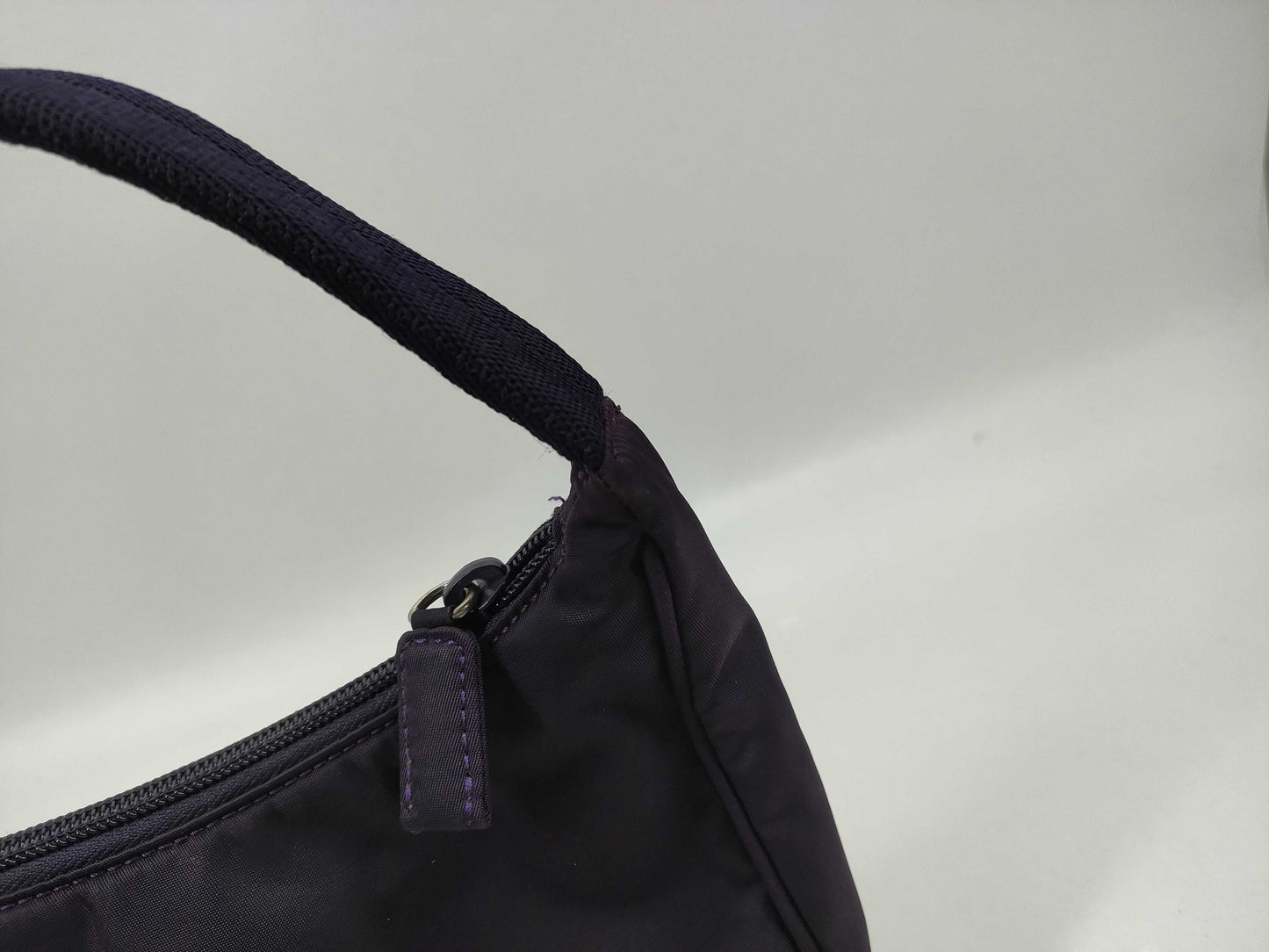 PRADA nylon pouch purple pouch