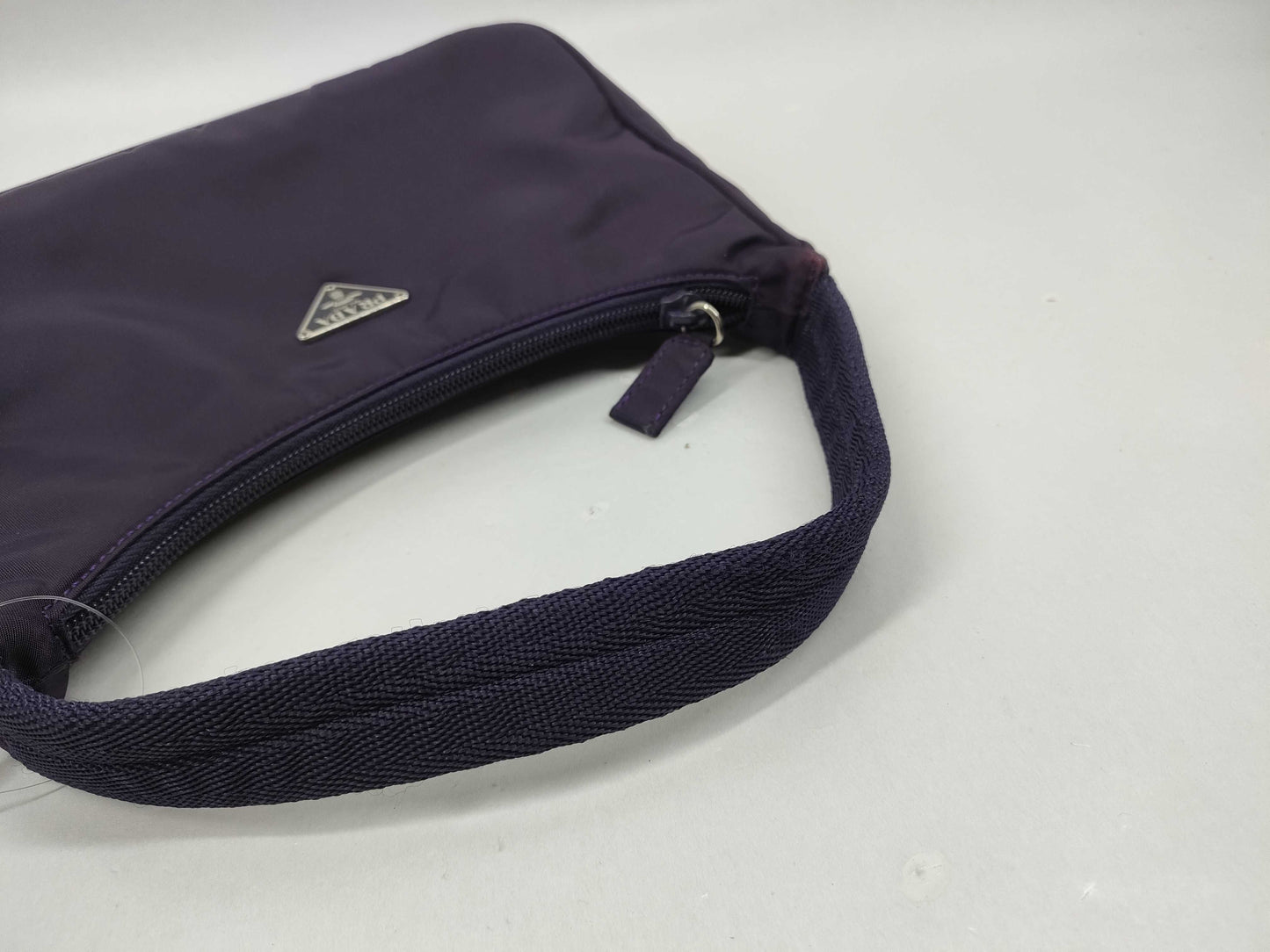 PRADA nylon pouch purple pouch