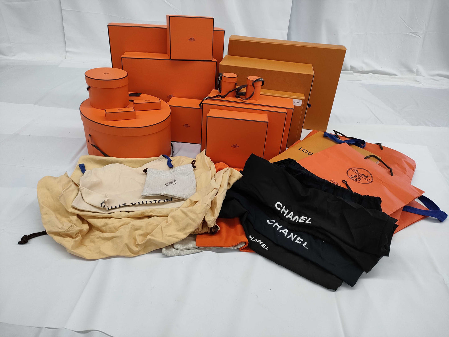 HERMES / Vuitton etc. Box/Dust Bag/Paper Bag Set Empty Brand Boxes Bulk Empty Brand Boxes Bulk