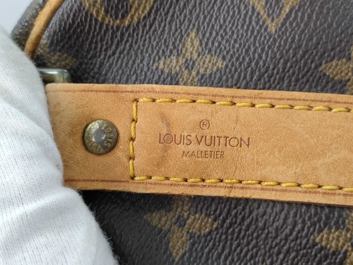 LOUIS VUITTON Monogram M41418 Keepall Bandouliere 45/884 Boston Bag