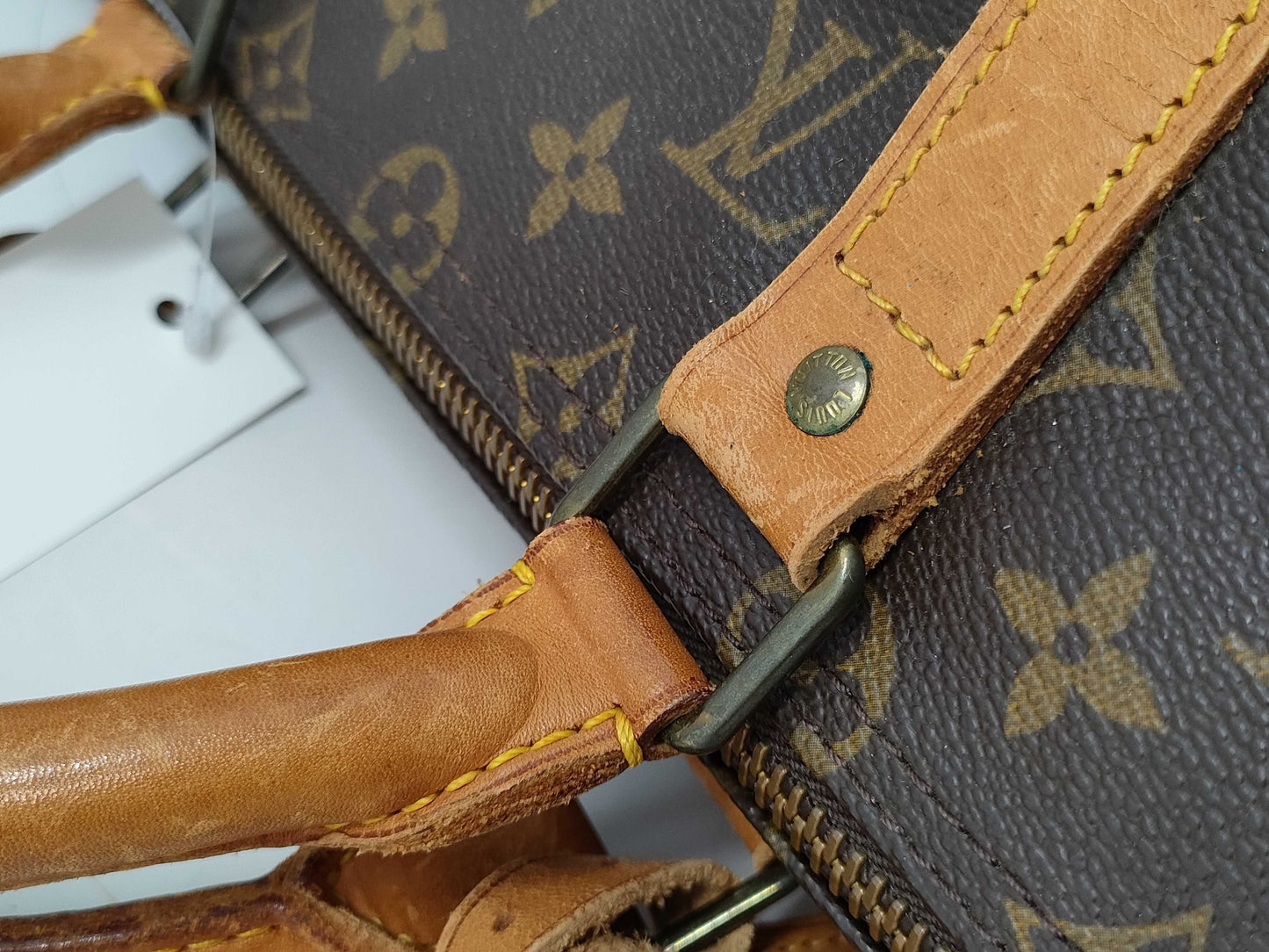 LOUIS VUITTON Monogram M41418 Keepall Bandouliere 45/884 Boston Bag