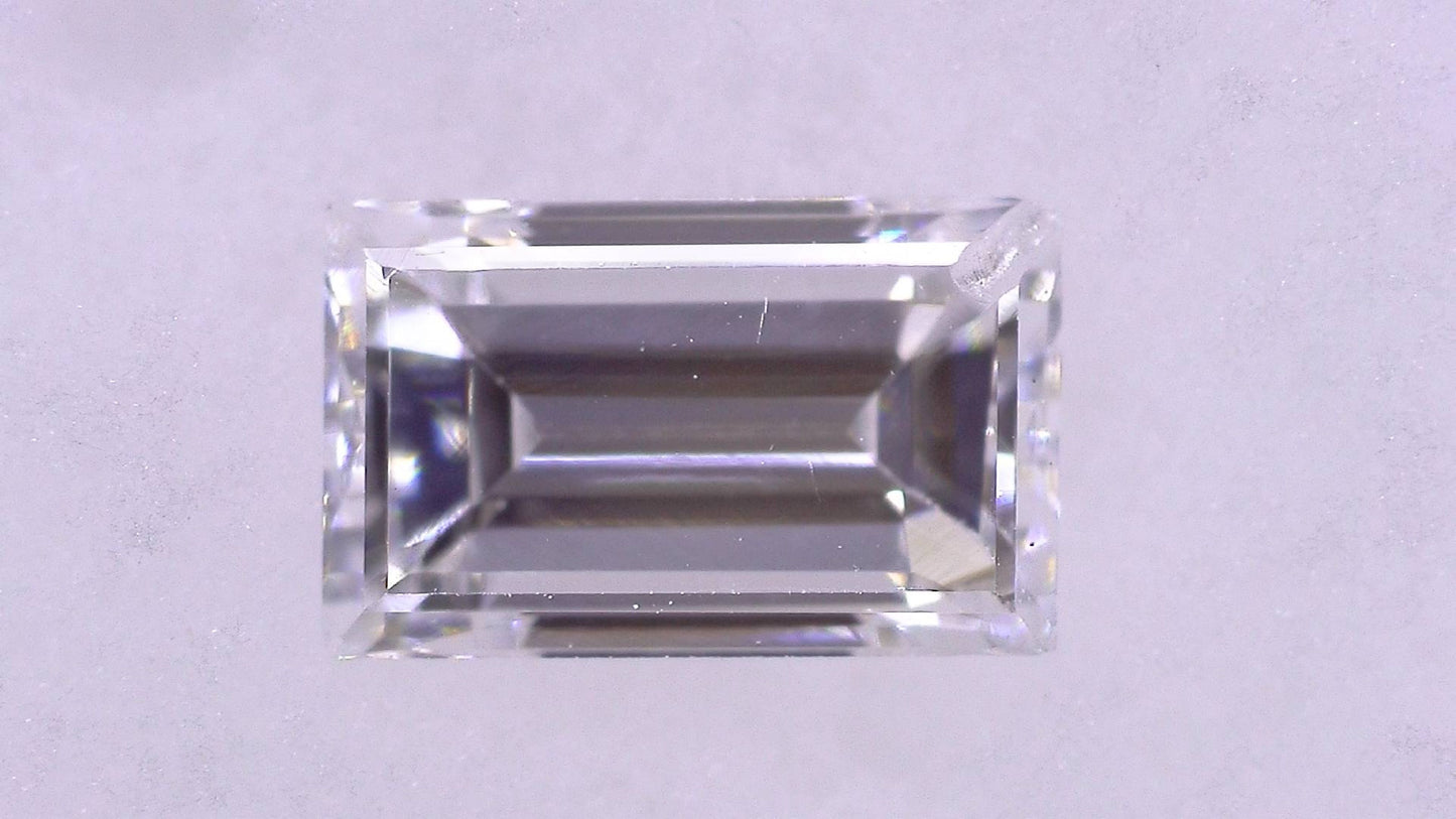 0.380ct E SI-2 ****/GD/FR NONE NATURAL 5.18-3.22X2.38mm RCT Diamond Loose