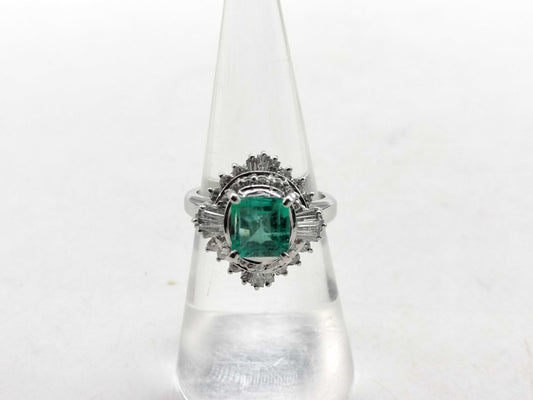 E1.15ct D0.85ct PT900 11.7g Ring