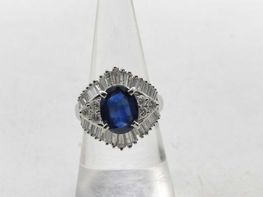 S3.02ct D1.49ct PT900 12.2g Ring