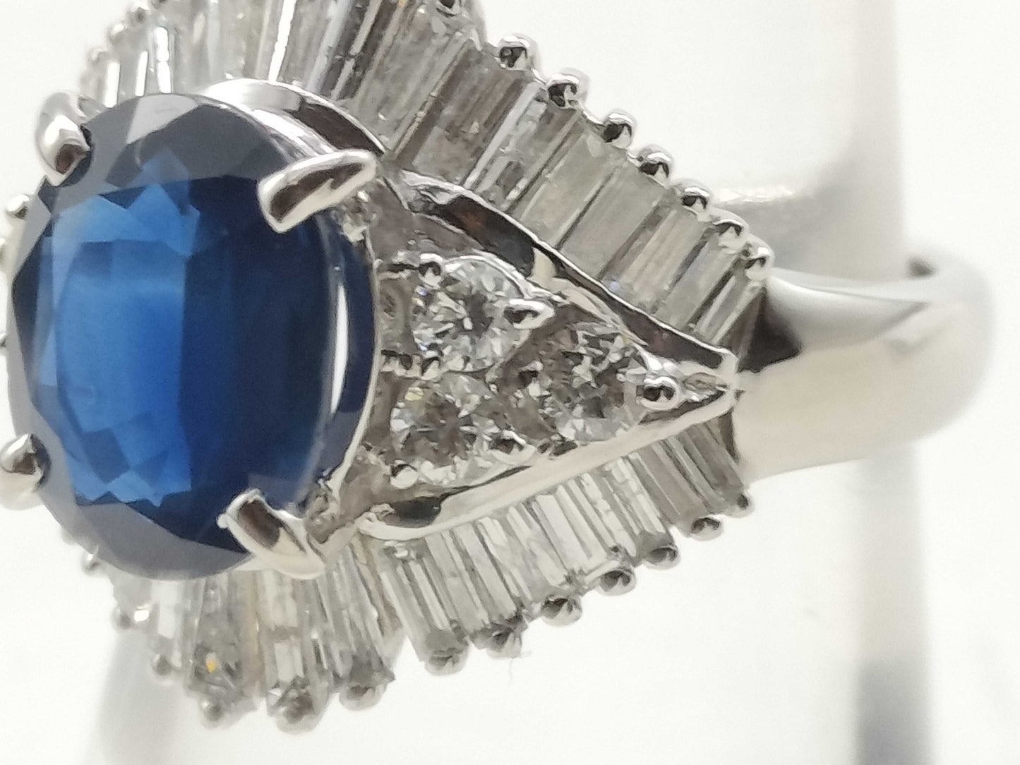 S3.02ct D1.49ct PT900 12.2g Ring