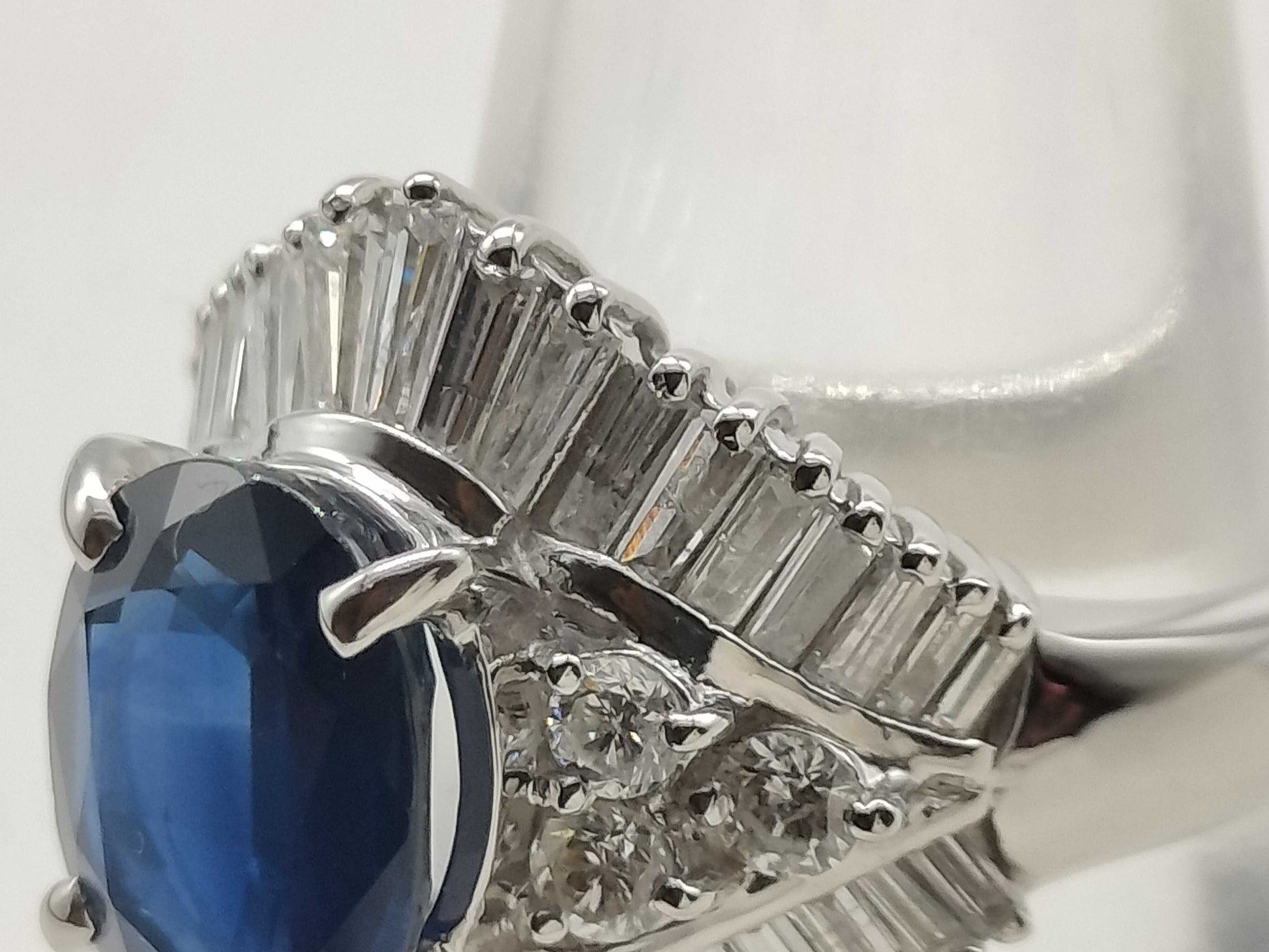 S3.02ct D1.49ct PT900 12.2g Ring