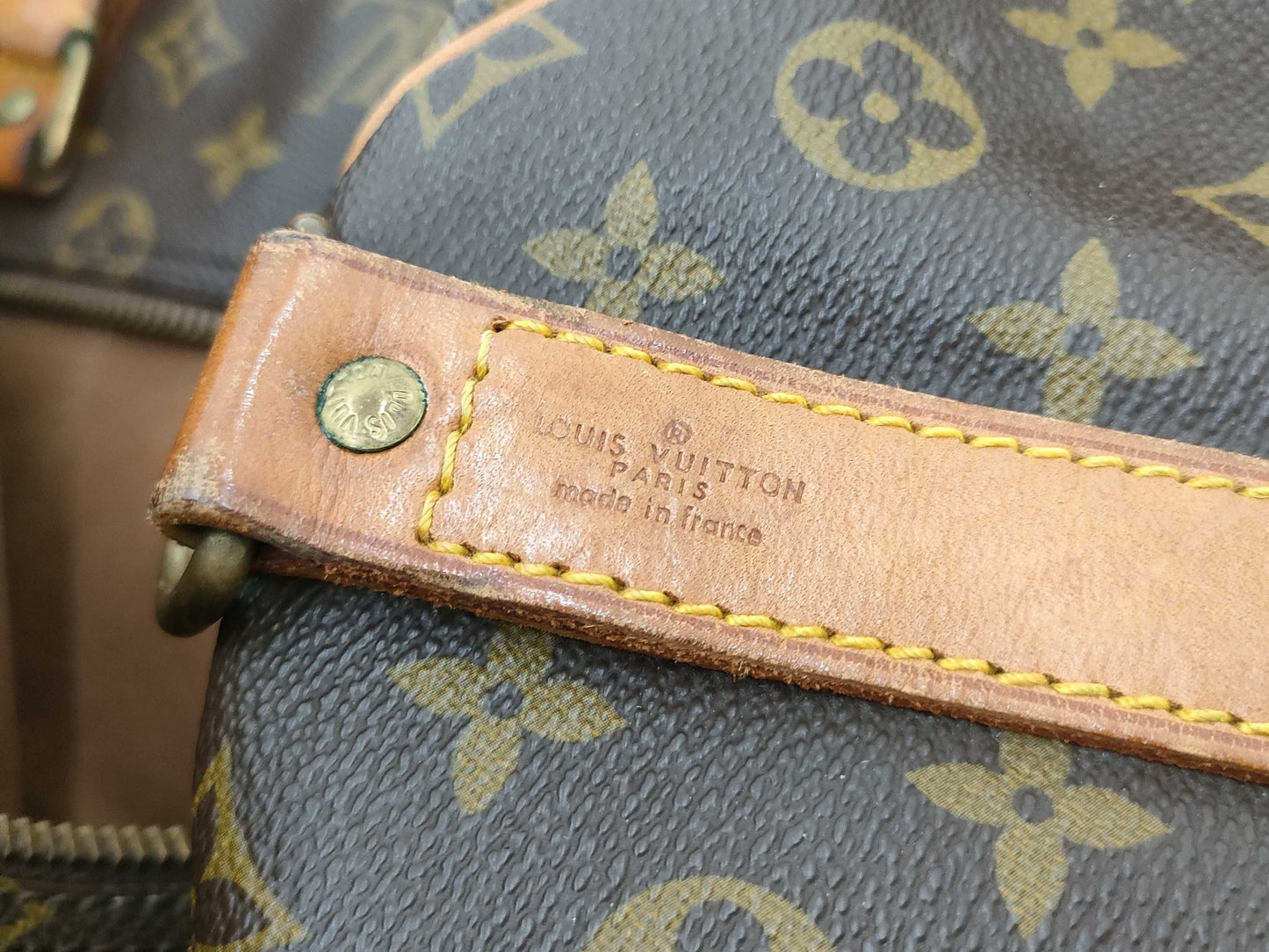 LOUIS VUITTON Monogram Keepall Bandouliere/No Band Boston Bag