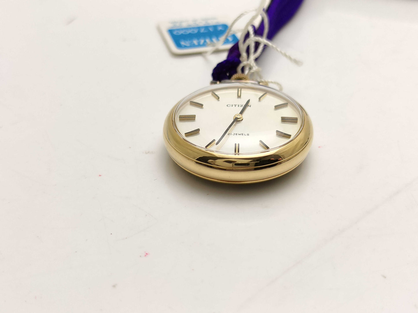 CITIZEN pocket watch with inlaid details, ladies' watch
