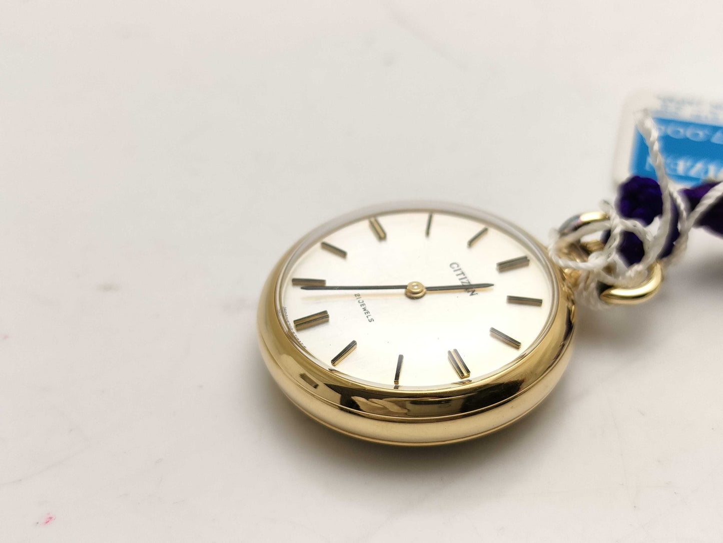 CITIZEN pocket watch with inlaid details, ladies' watch