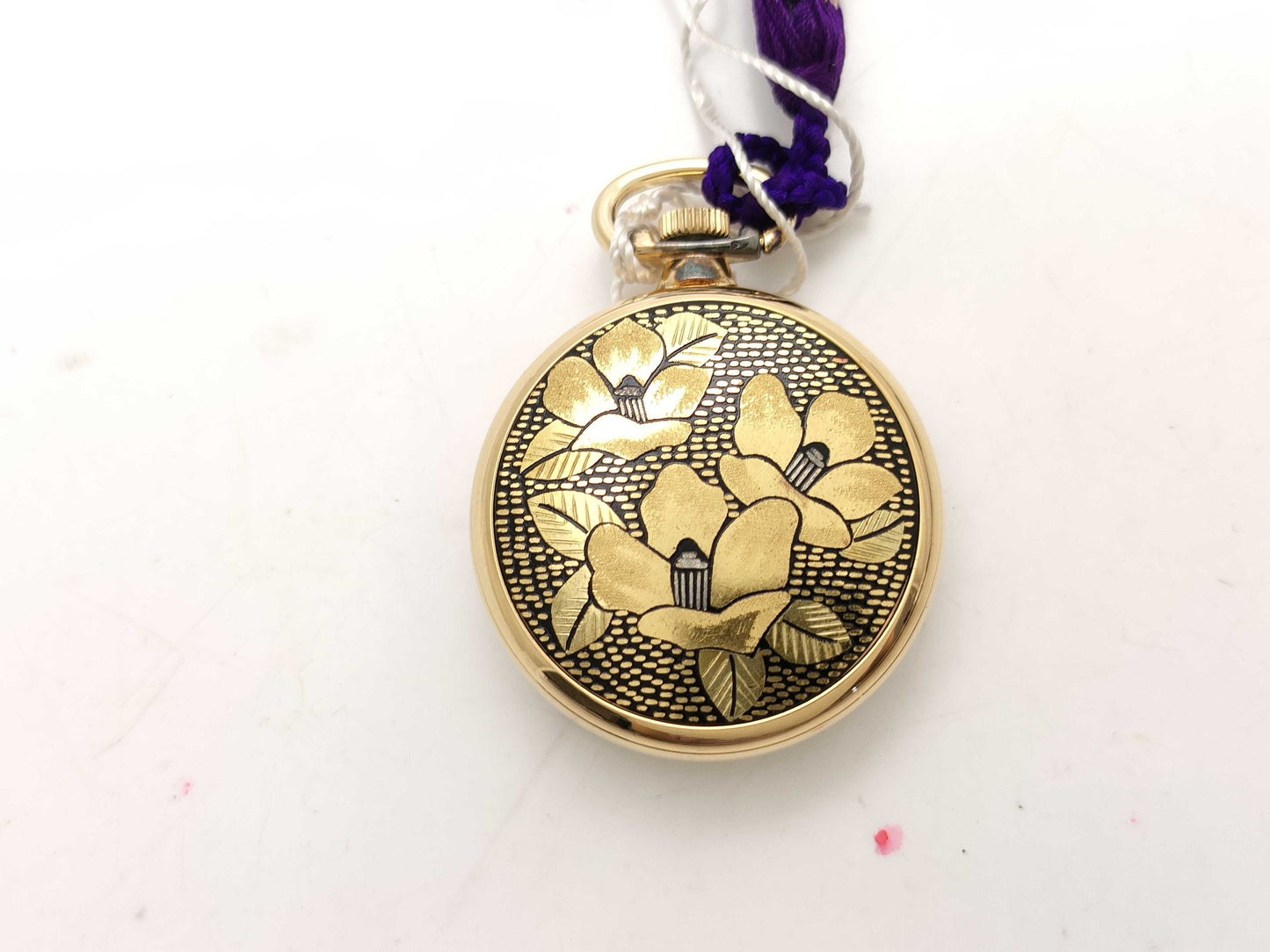CITIZEN pocket watch with inlaid details, ladies' watch