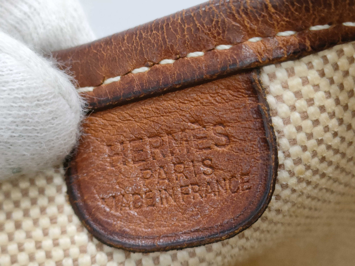 HERMES PM Toile Shoulder Bag
