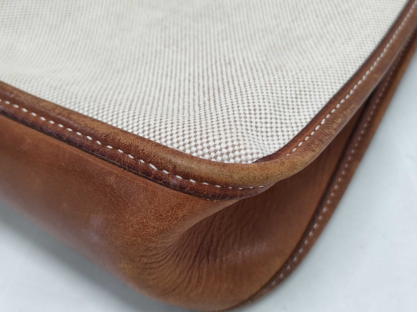 HERMES PM Toile Shoulder Bag
