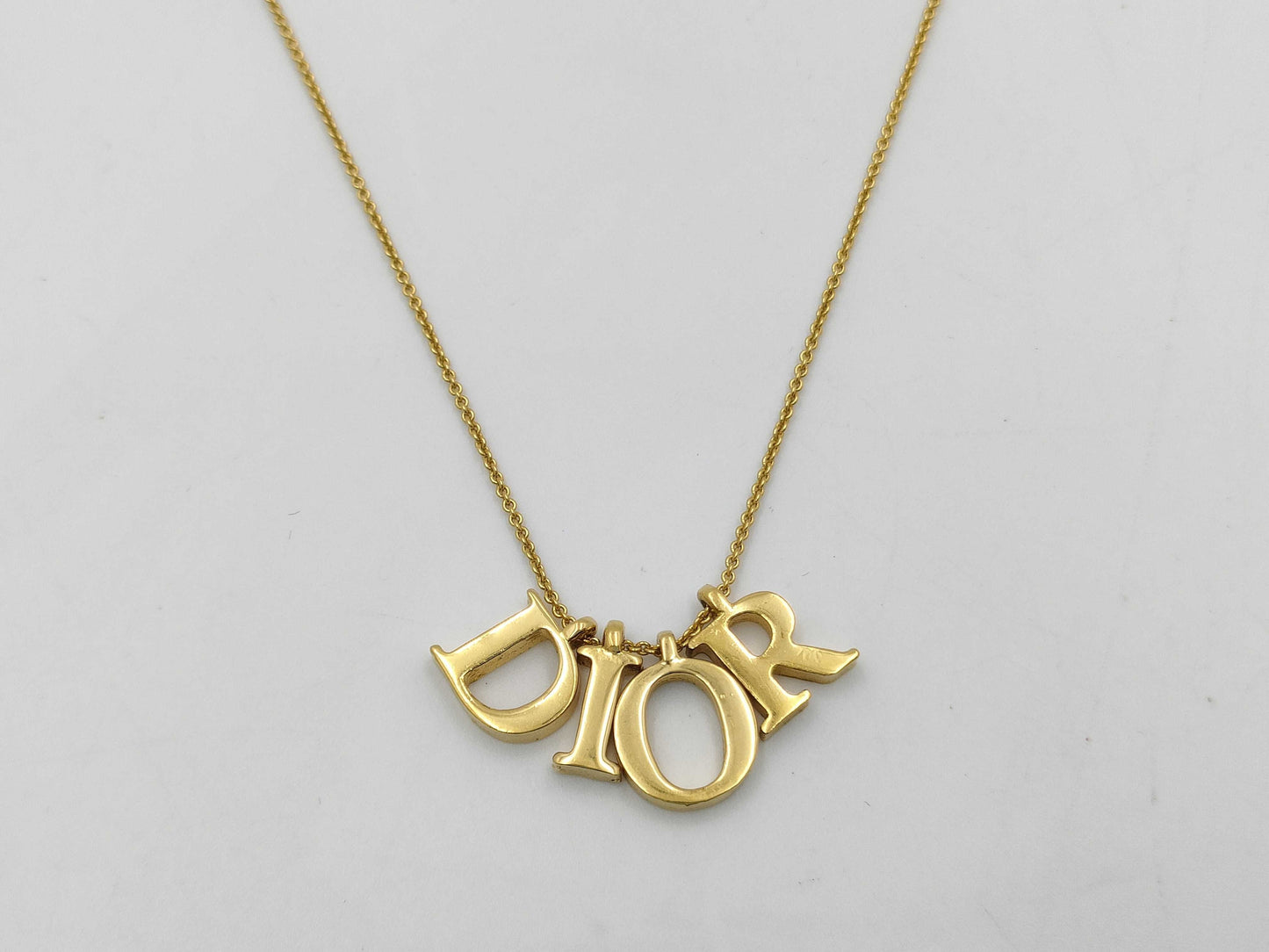 Dior logo necklace necklace