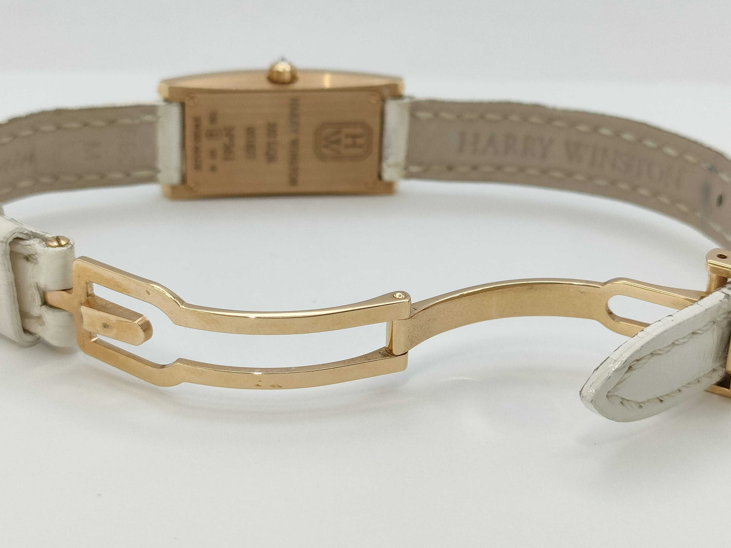 HARRY WINSTON Avenue C Mini 332LQR 051827 361 Shell Dial Quartz 18K Gold Women's Watch