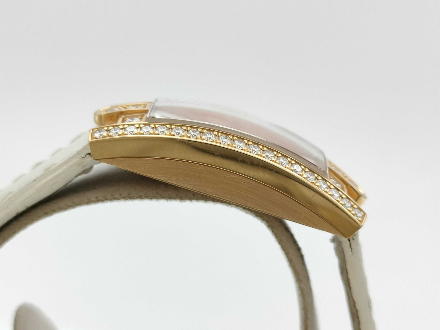HARRY WINSTON Avenue C Mini 332LQR 051827 361 Shell Dial Quartz 18K Gold Women's Watch