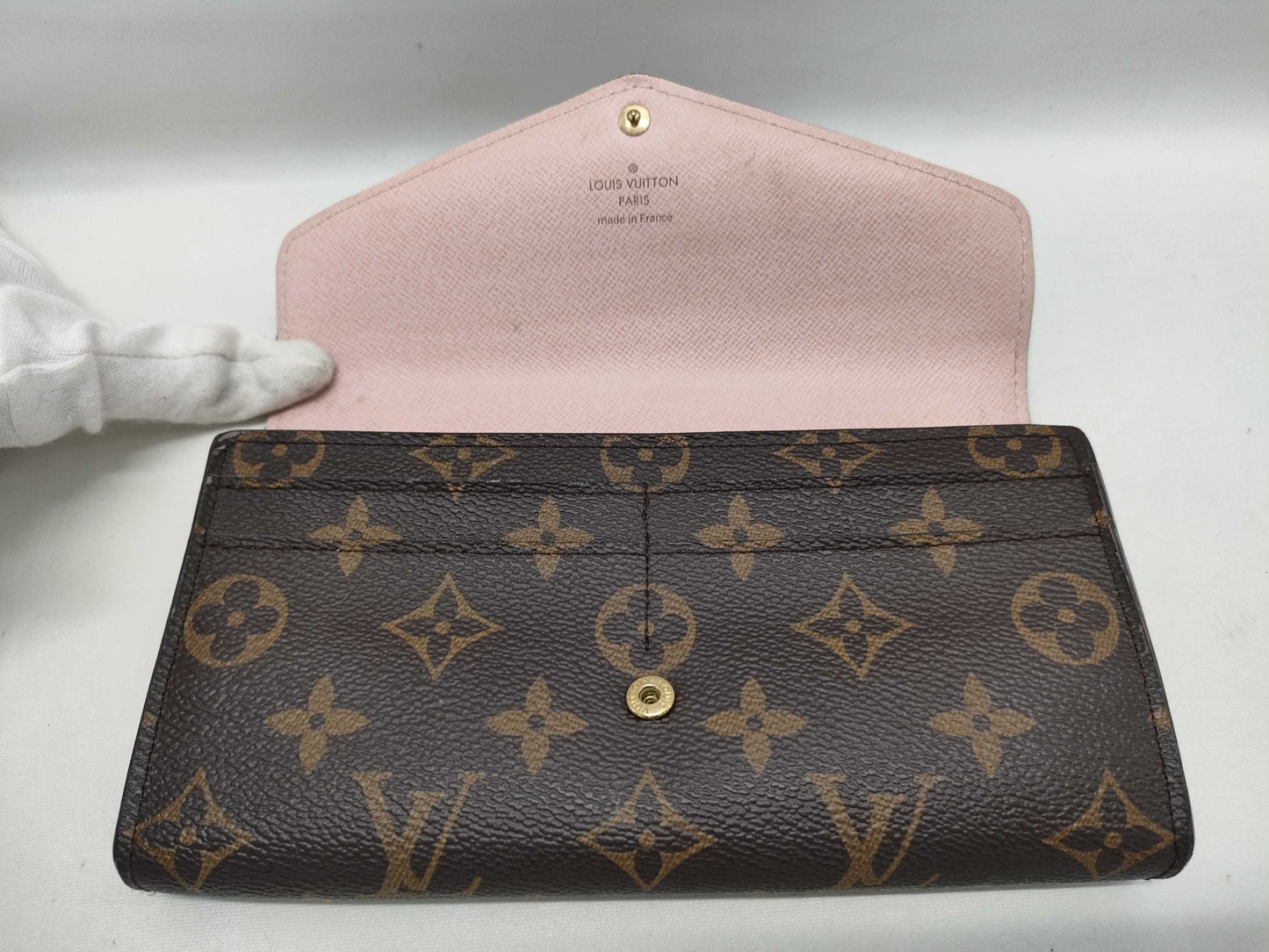 LOUIS VUITTON Monogram M62235 Monogram Rose Ballerine Wallet