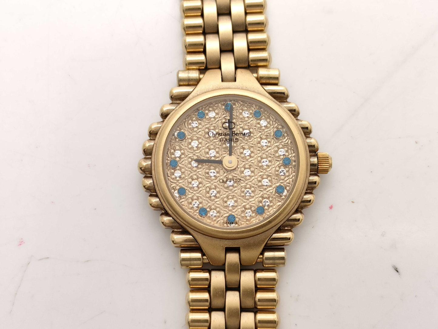 Christian Bernard Color Stone QZ Strap Junk Women's Watch
