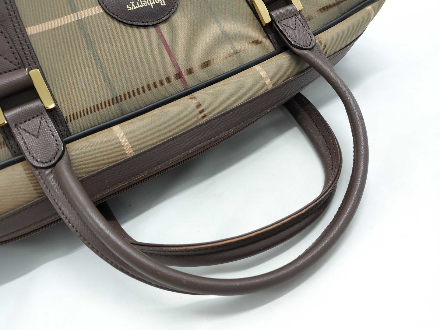 BURBERRY Nova Check Boston Bag