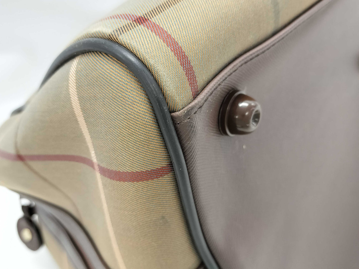 BURBERRY Nova Check Boston Bag