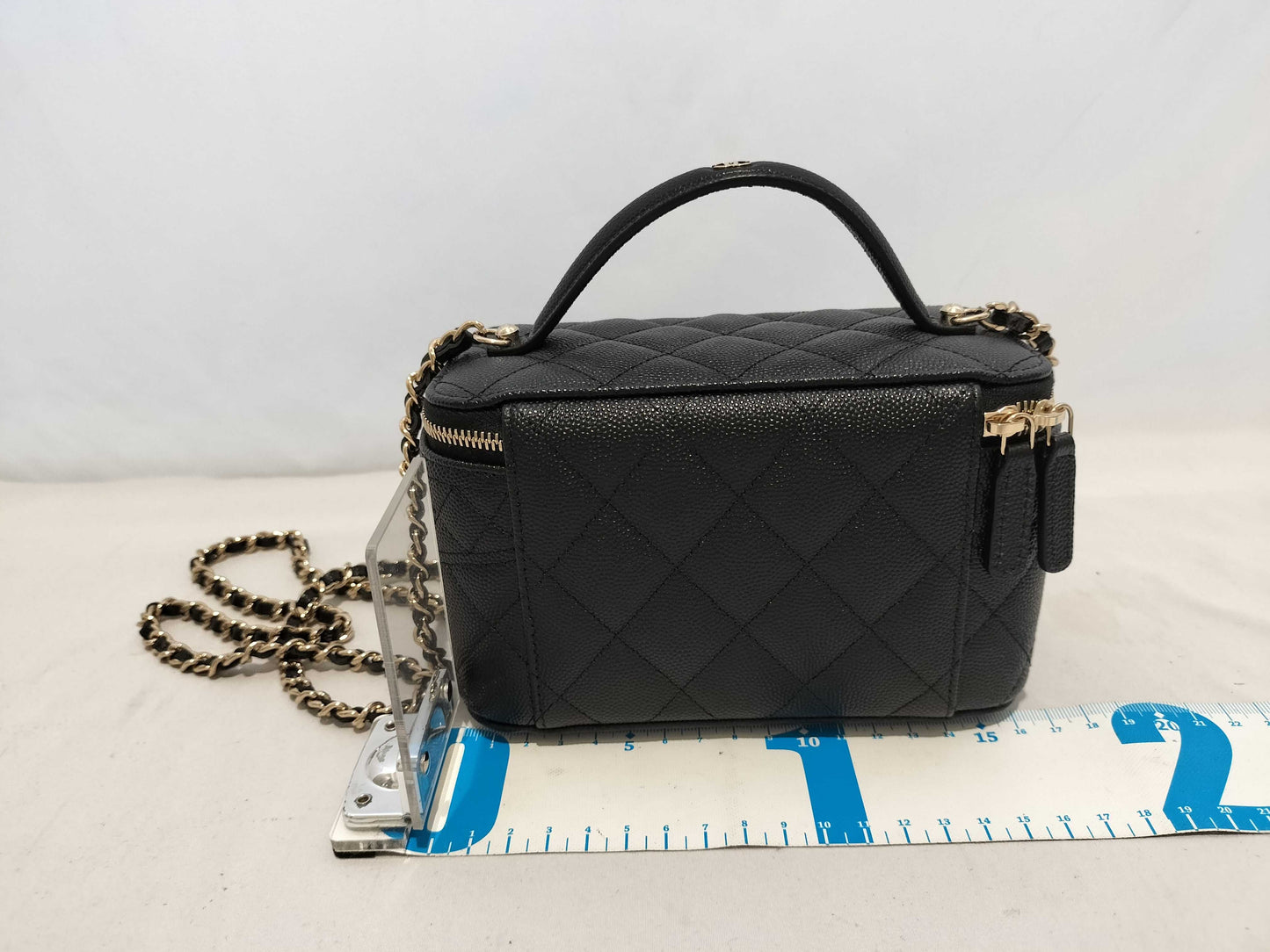 CHANEL Caviar Skin ap4404 Vanity Shoulder Bag