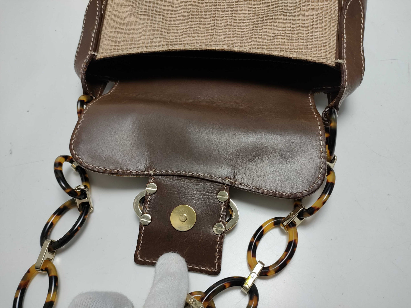 Valentino Garavani Plastic Chain Shoulder Bag