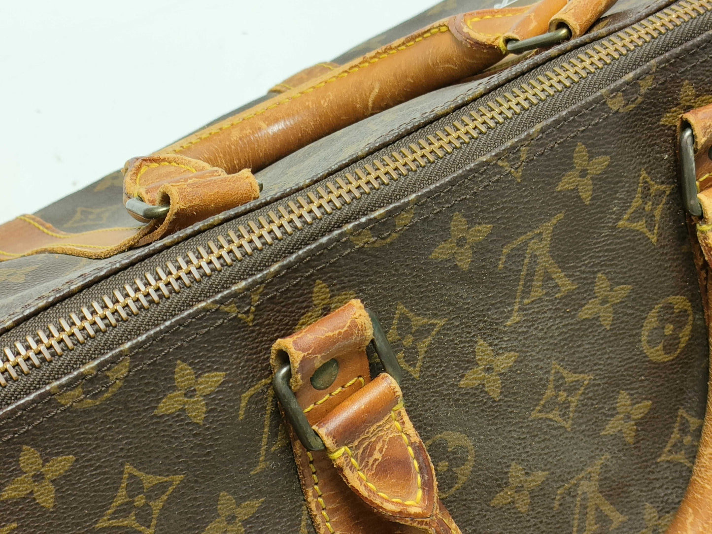 LOUIS VUITTON Monogram M41414 Keepall Bandouliere 55 Boston Bag