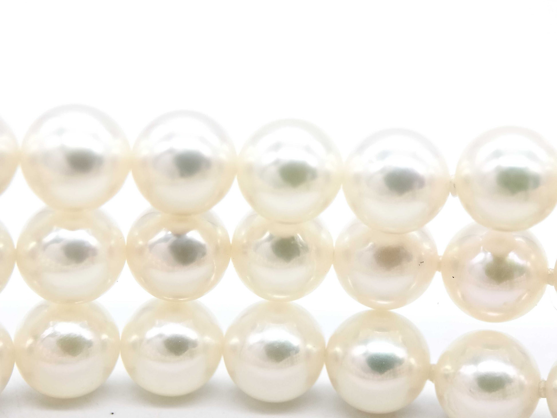 Akoya Pearl Diameter Approx. 5.5mm-6.0mm Triple K18 33.2g Bracelet Bangle