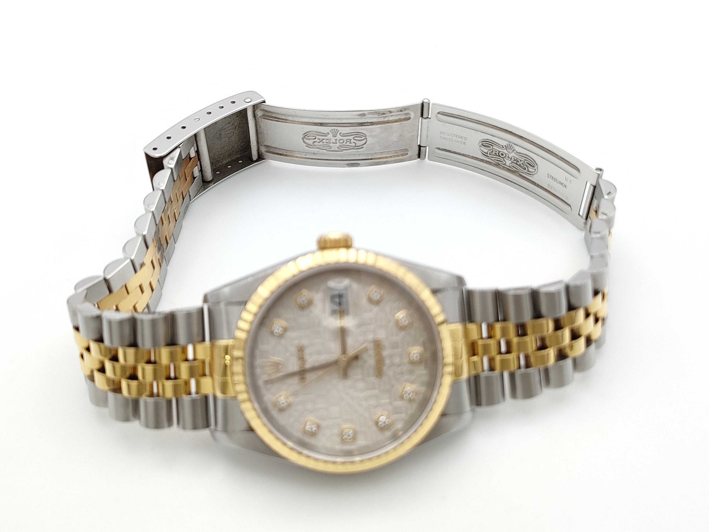 ROLEX 16233G U574920 Silver Horicon Boys' Watch