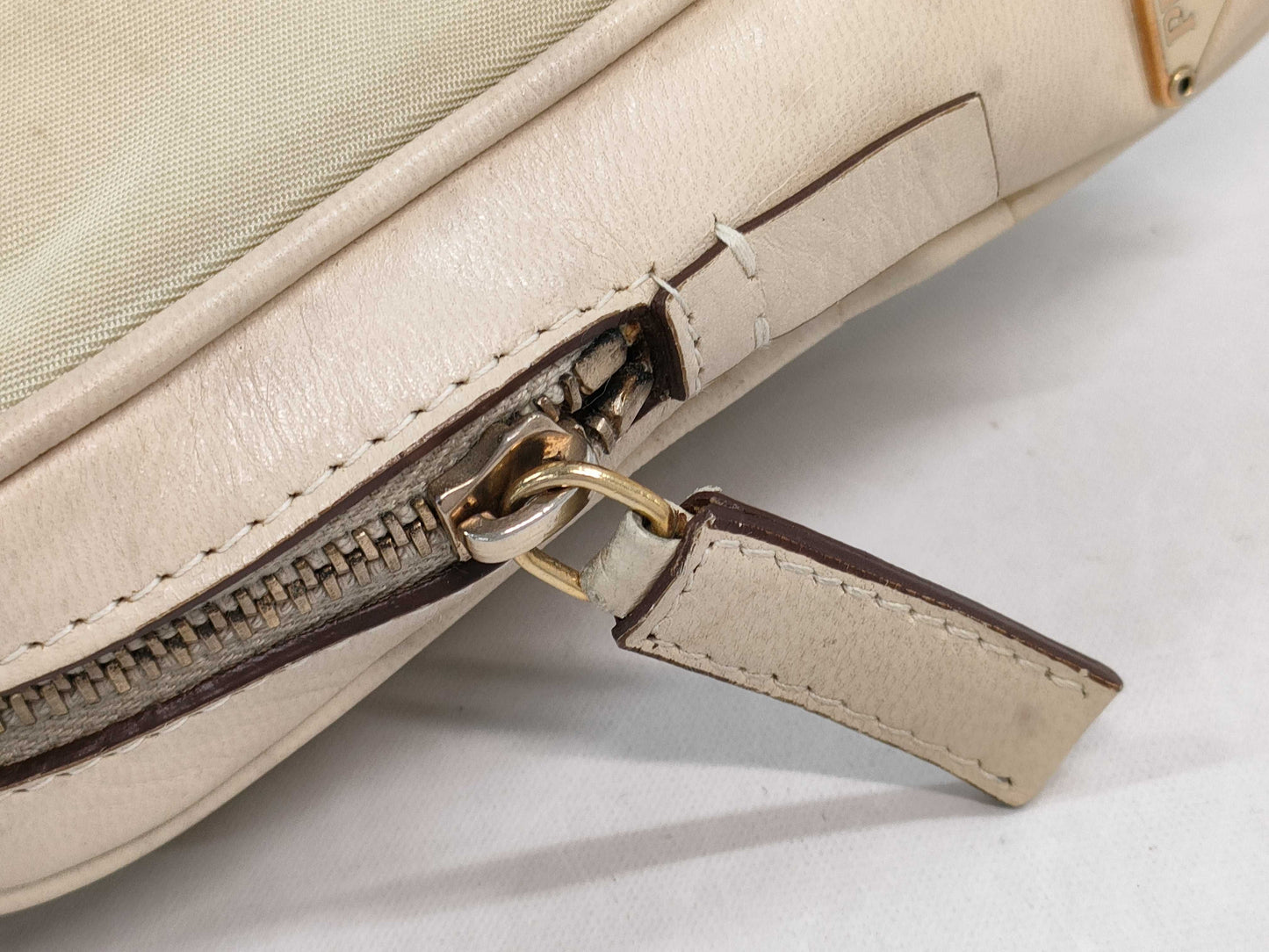 PRADA Nylon Mini Hand Triangle Logo Pouch Handbag