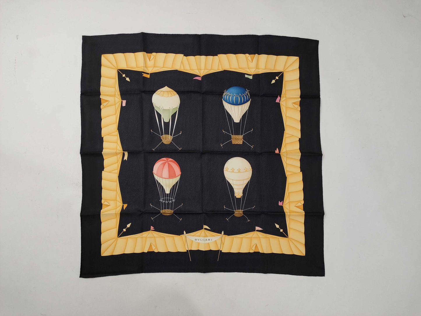BVLGARI Retro Design Silk Scarf