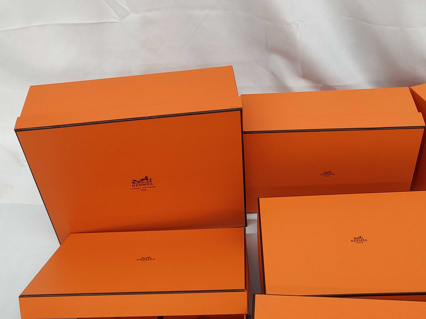 HERMES 14-Piece Empty Box Set / Includes 110cm Garment Case. Brand Empty Box Set. Brand Empty Box Set.