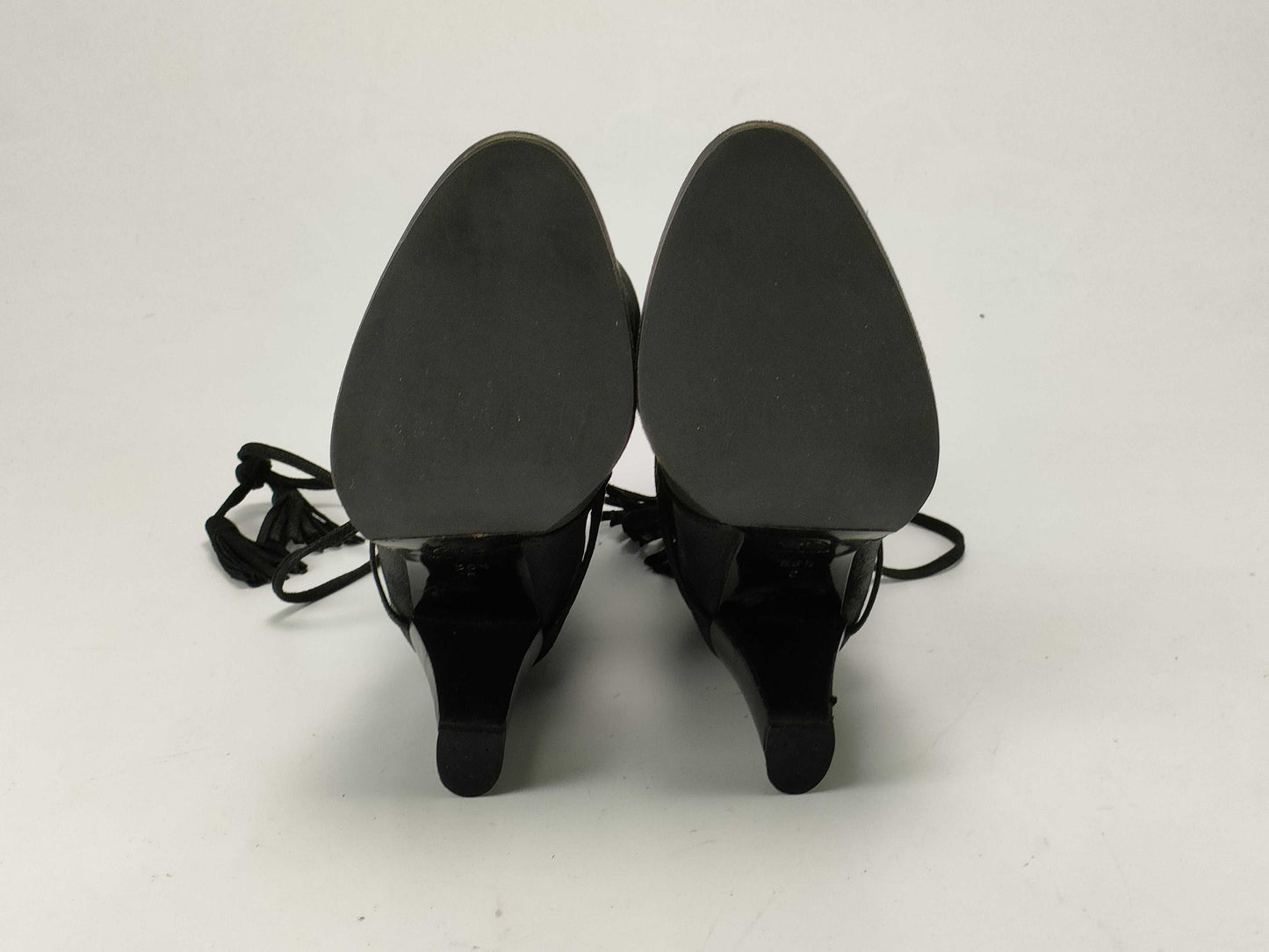 CHANEL Coco Black Fur Other Shoes
