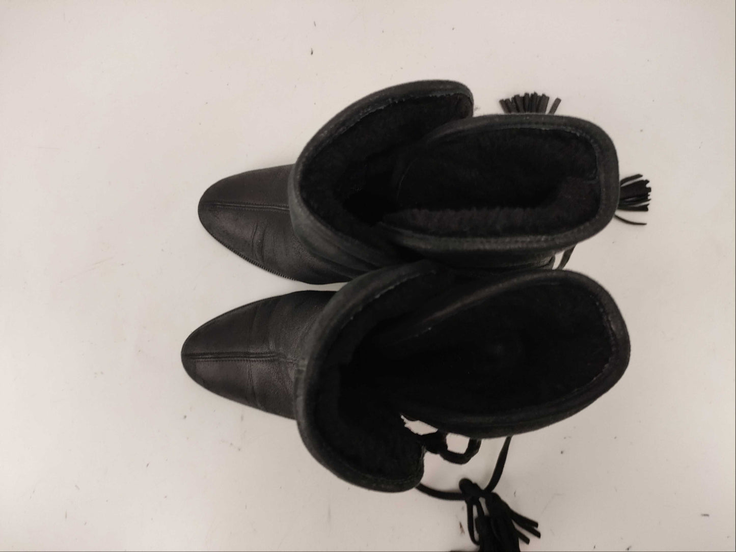CHANEL Coco Black Fur Other Shoes
