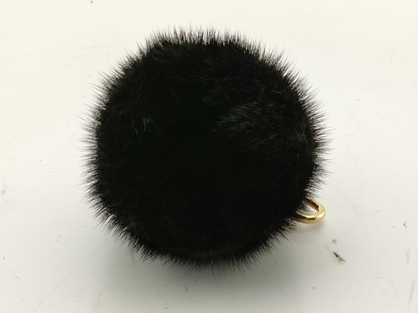LOUIS VUITTON M00008 Bubble M Mink Fur Pompom Charm