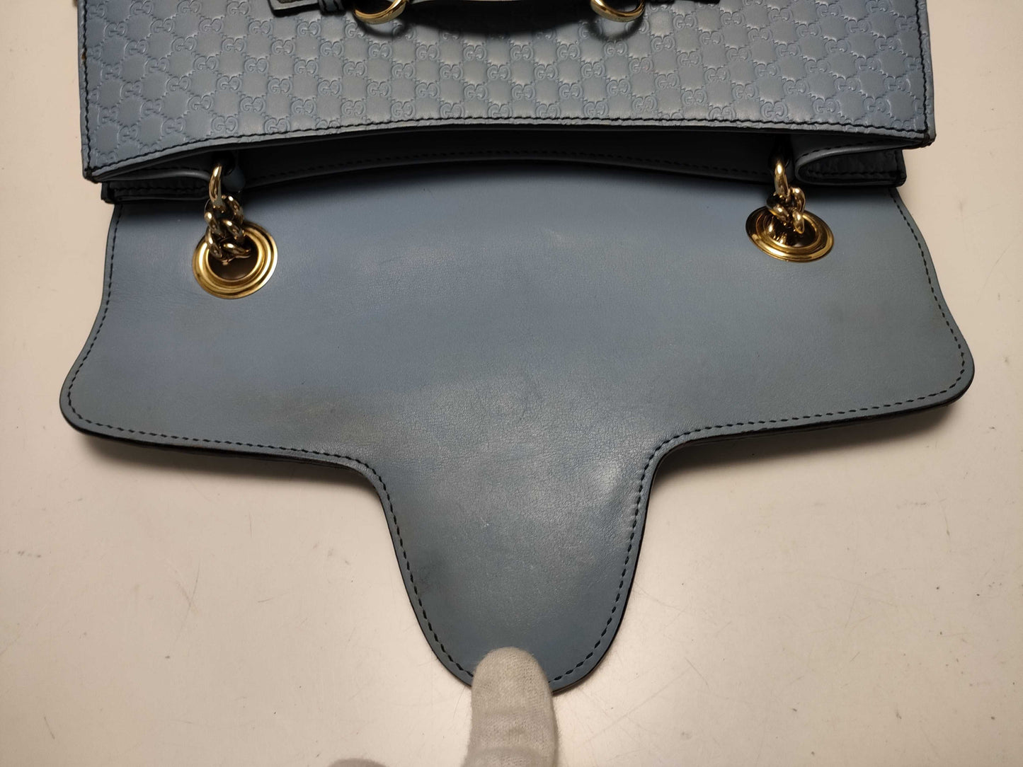 GUCCI Guccissima Horsebit Shoulder Bag/449635