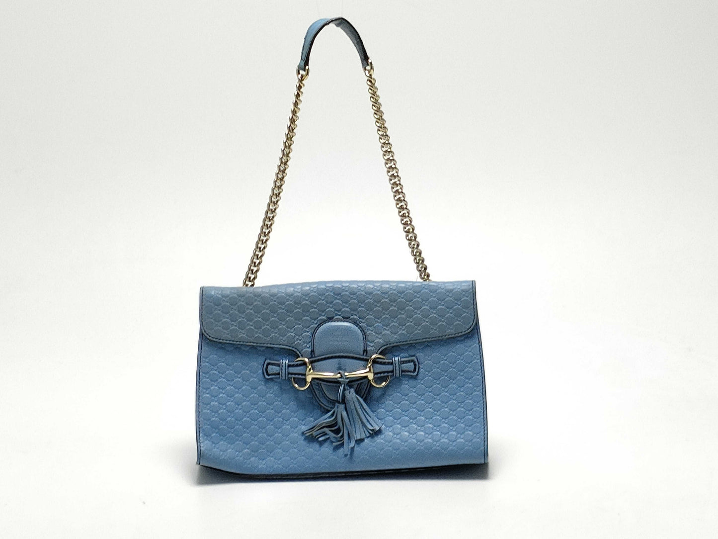 GUCCI Guccissima Horsebit Shoulder Bag/449635