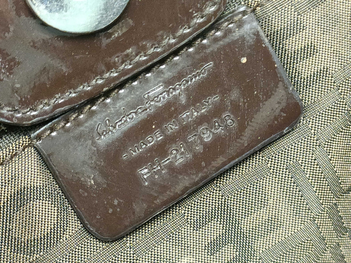 Salvatore Ferragamo vinyl tote bag