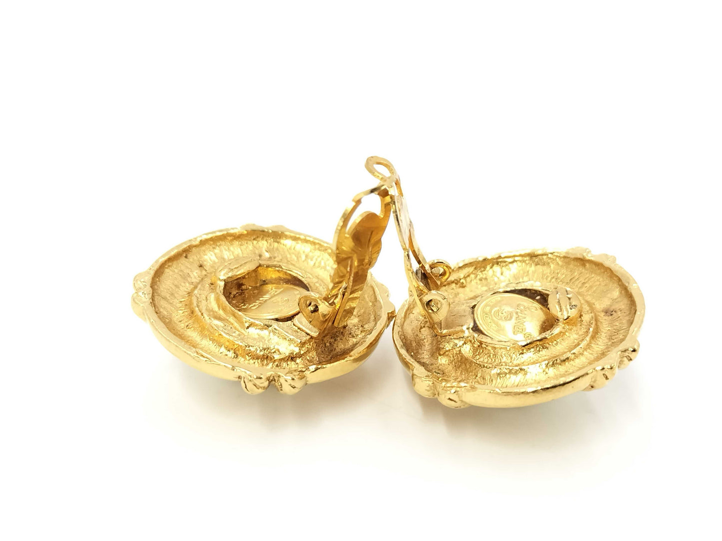 CHANEL F Pearl Earrings