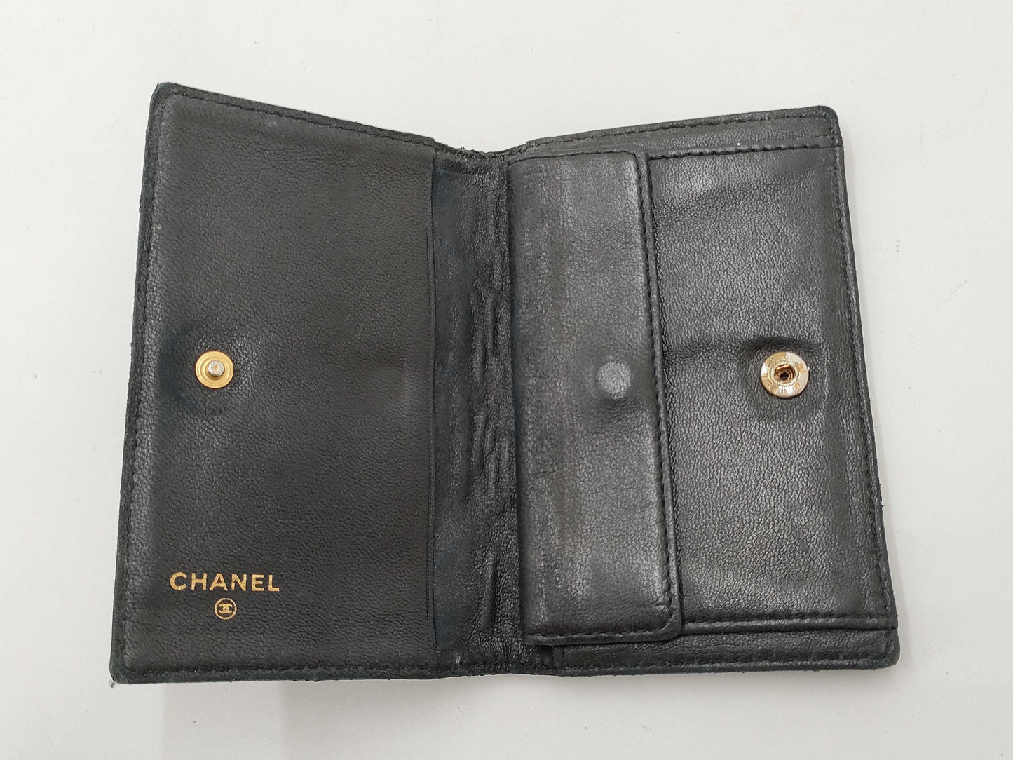 CHANEL Bicolor Wallet Coin Case