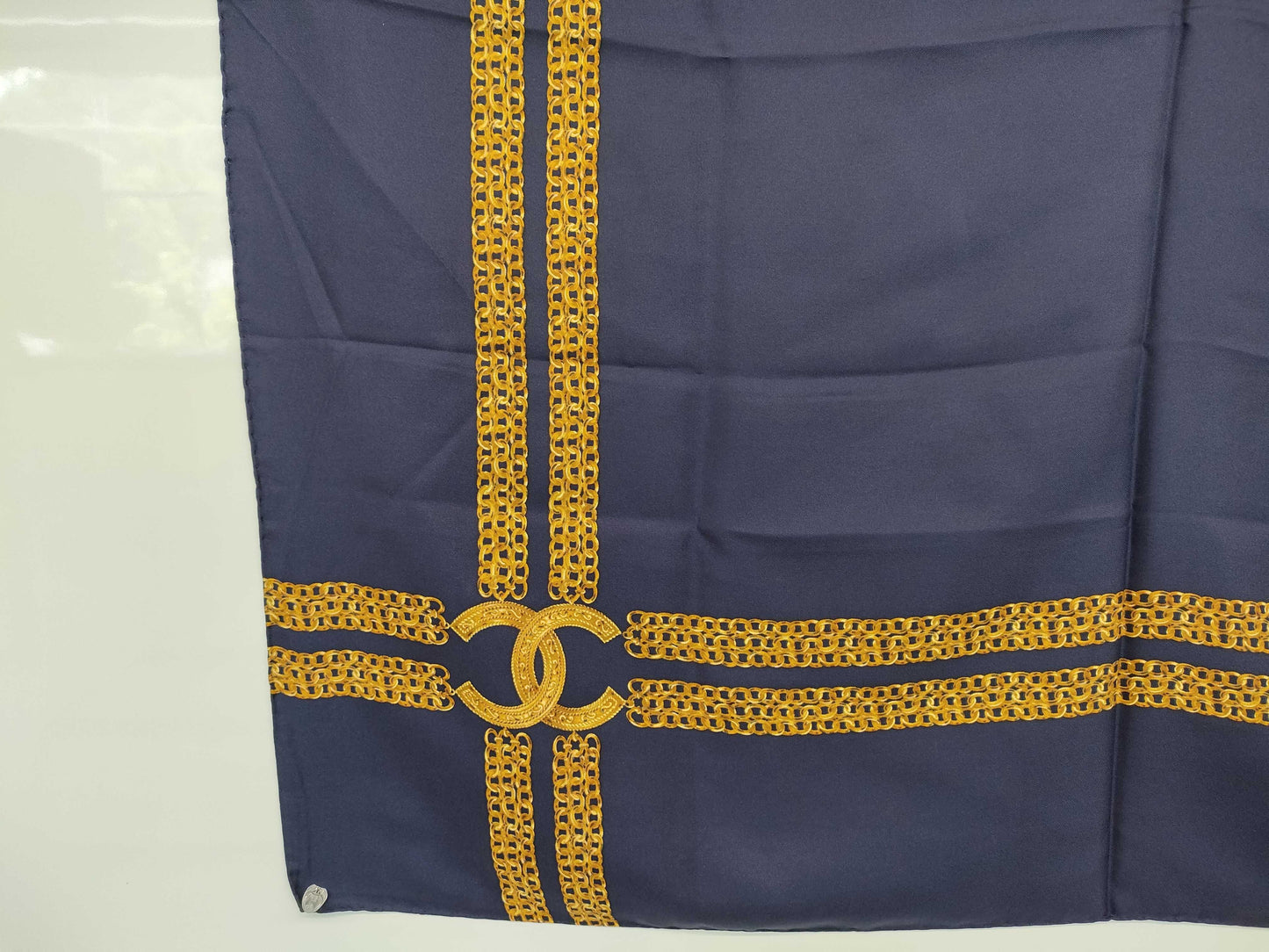 CHANEL Gold Chain Scarf