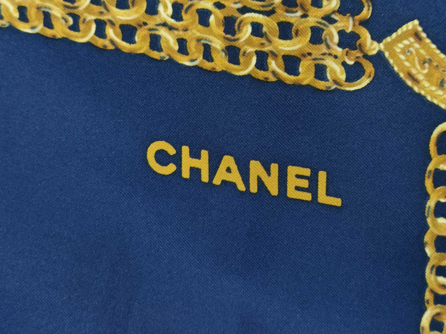 CHANEL Gold Chain Scarf