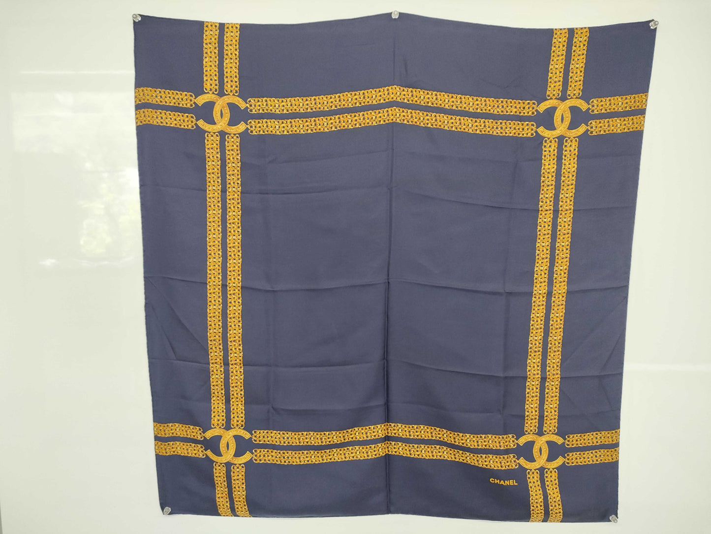 CHANEL Gold Chain Scarf
