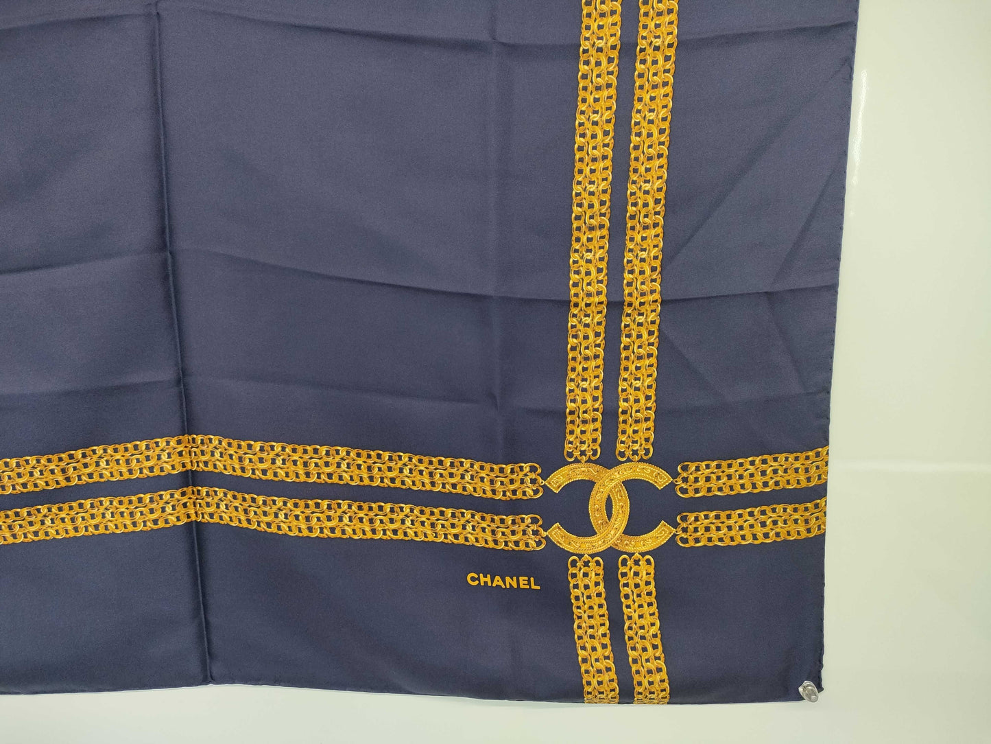 CHANEL Gold Chain Scarf