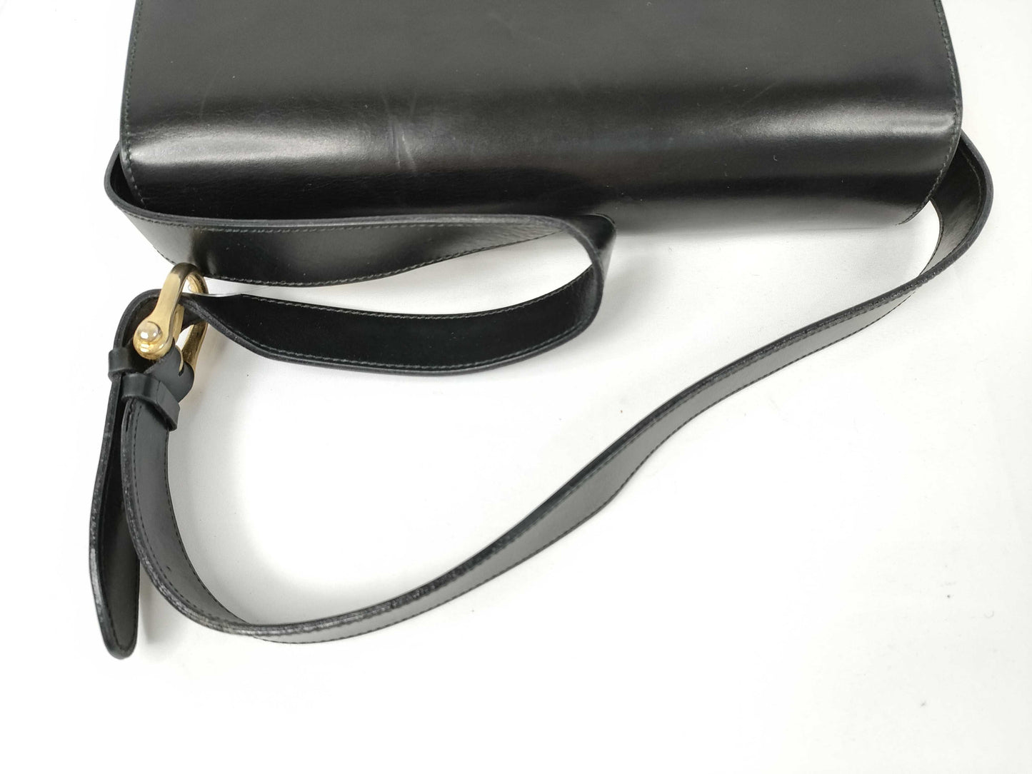 CELINE Leather Shoulder Bag with Triomphe Hardware