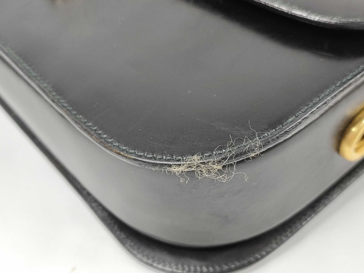 CELINE Leather Shoulder Bag with Triomphe Hardware