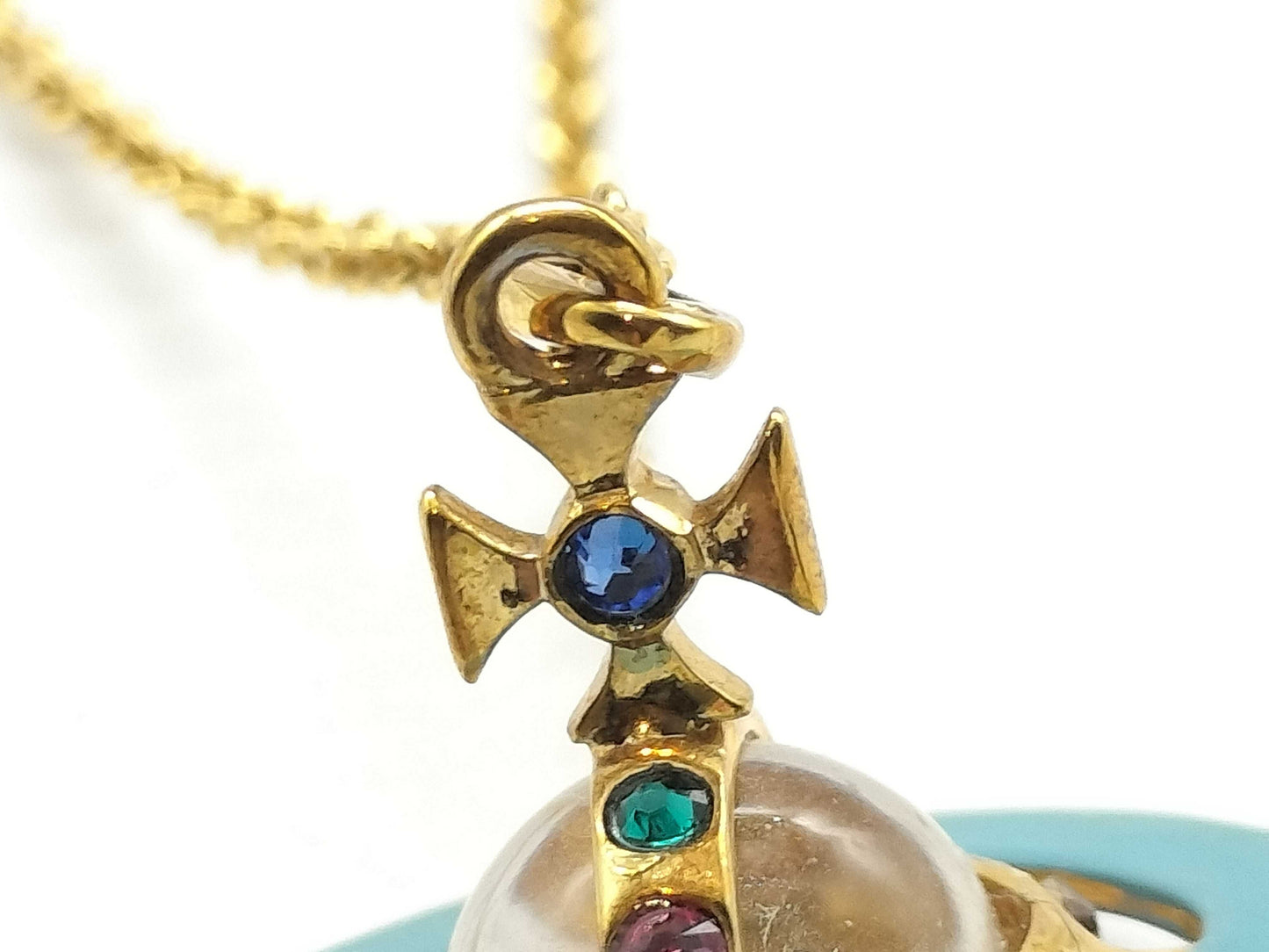 Vivienne Westwood Vivienne Westwood / Orb / Gold Necklace / Multicolor Stone Necklace
