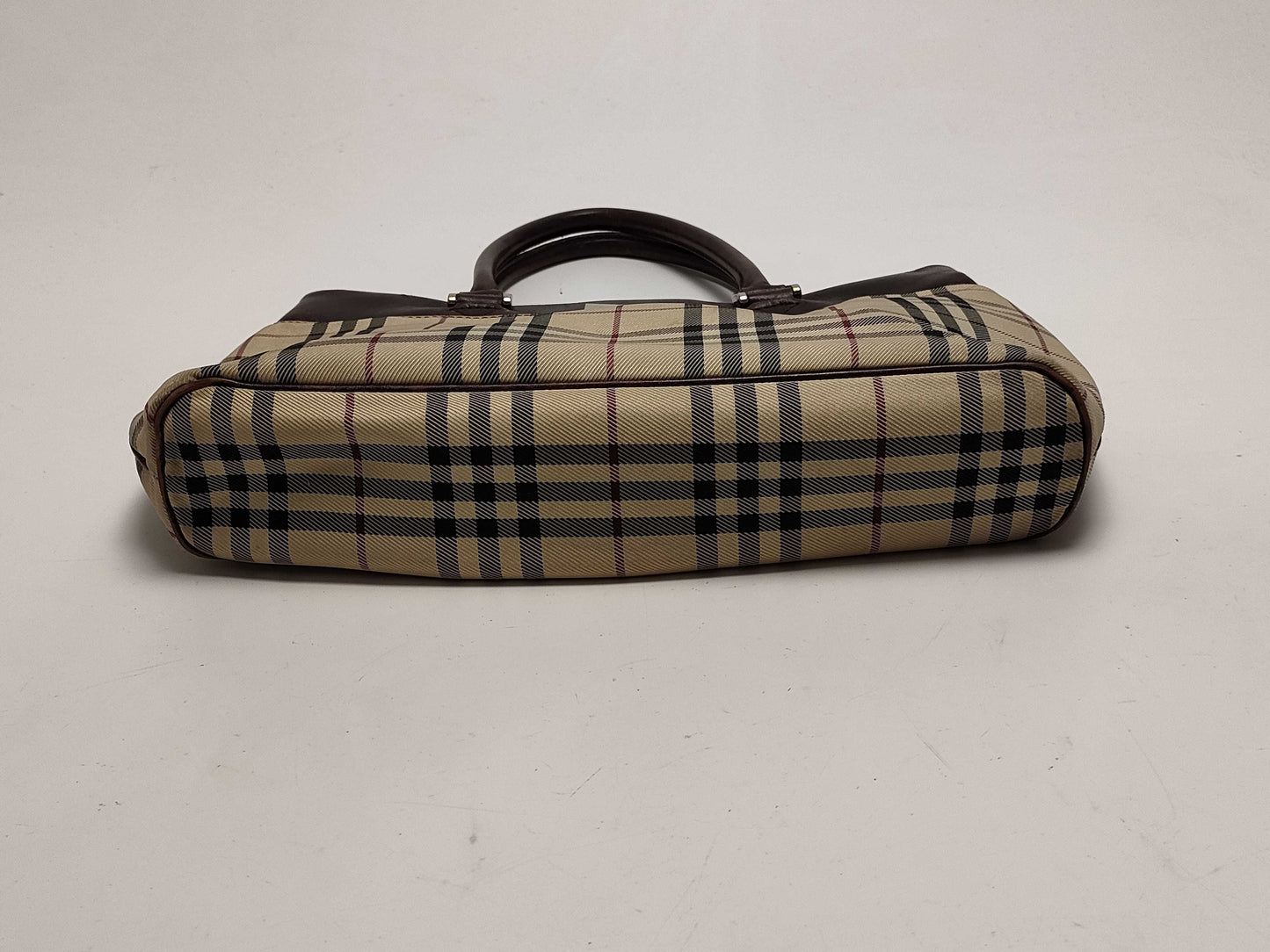 BURBERRY Check Pattern Handbag