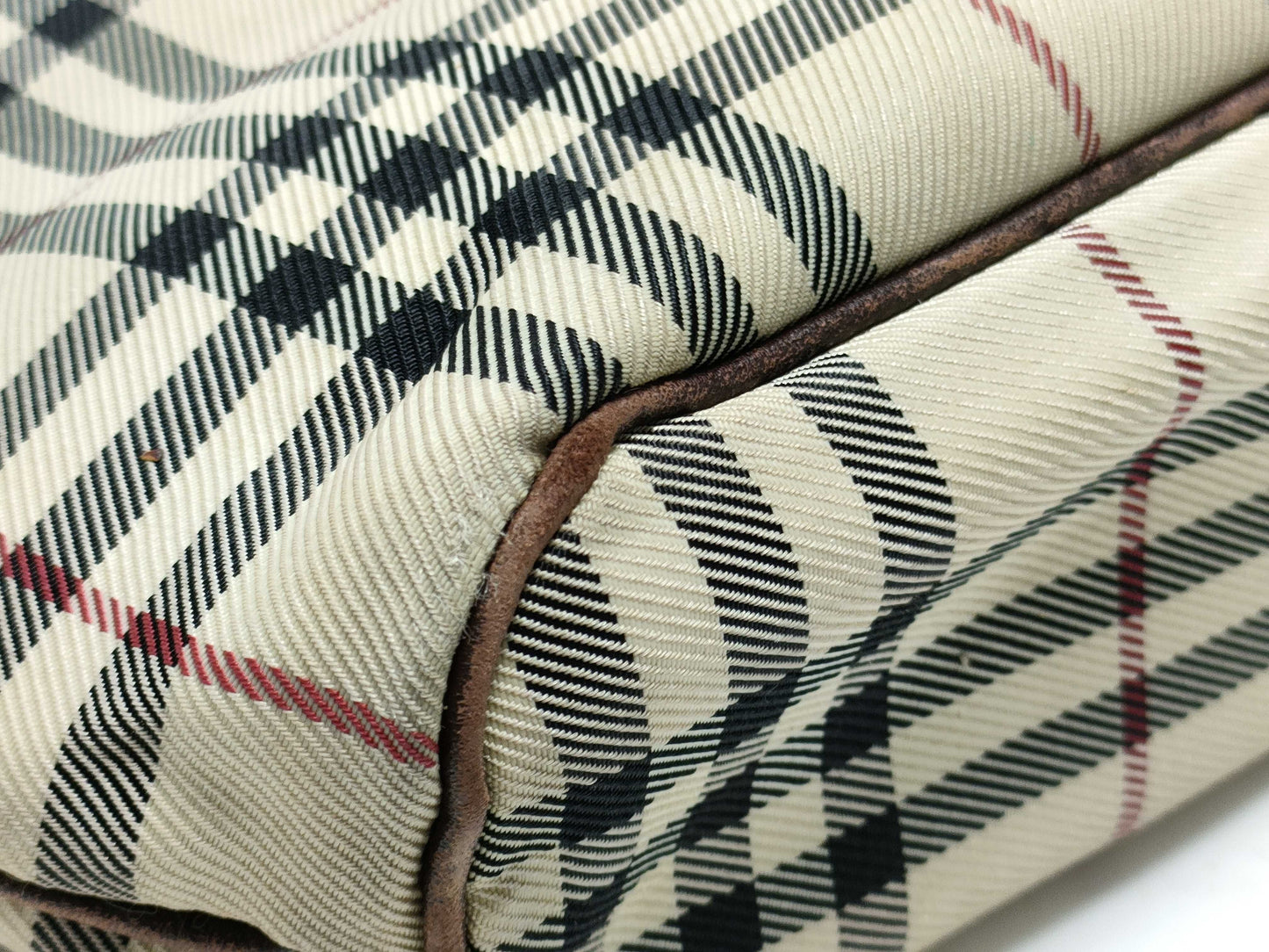 BURBERRY Check Pattern Handbag