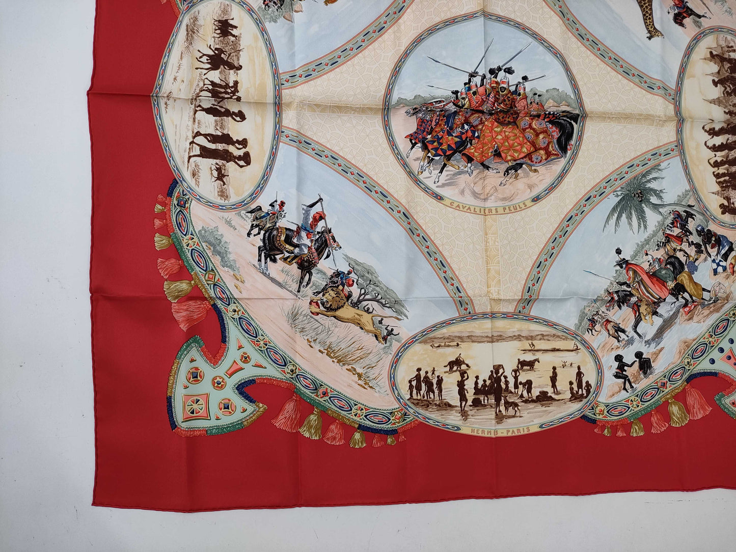 HERMES Carre CAVALIERS PEULS Scarf