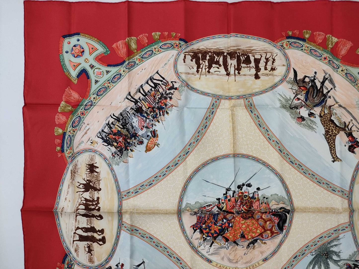 HERMES Carre CAVALIERS PEULS Scarf